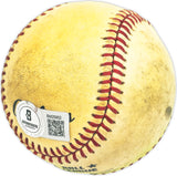 Charley Rabe Autographed Official NL Baseball Cincinnati Reds Beckett BAS QR #BM25902