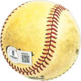 Charley Rabe Autographed Official NL Baseball Cincinnati Reds Beckett BAS QR #BM25902