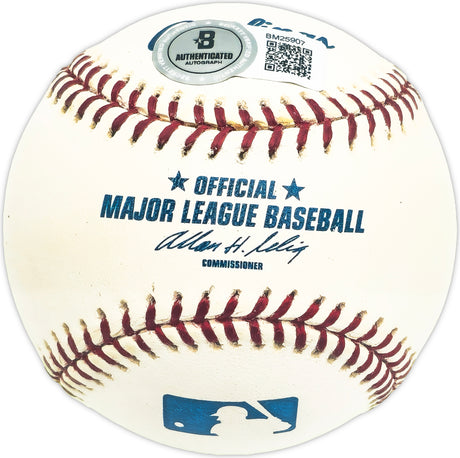 Bill Werber Autographed Official MLB Baseball New York Yankees, Cincinnati Reds Beckett BAS QR #BM25907