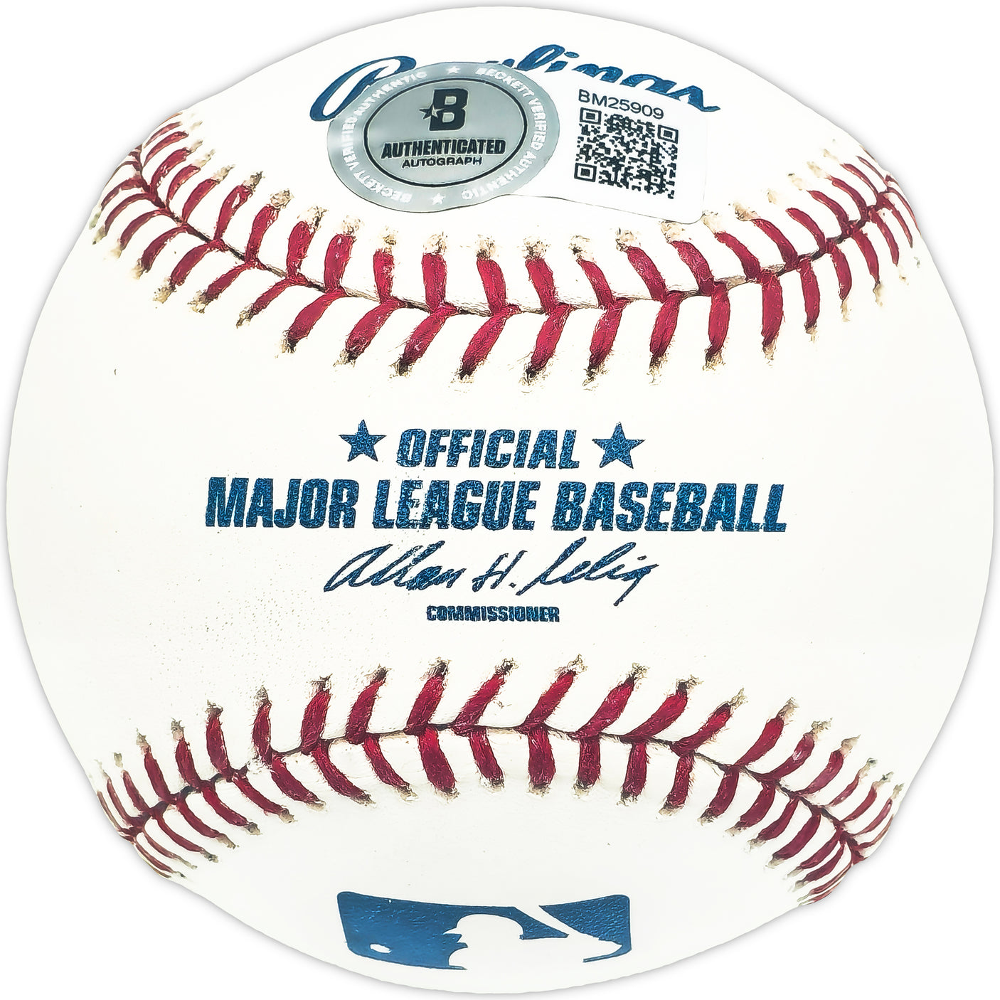 Hal Doc Daugherty Autographed Official MLB Baseball Detroit Tigers Beckett BAS QR #BM25909