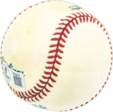 Jose Morales Autographed Official AL Baseball Minnesota Twins, Los Angeles Dodgers Beckett BAS QR #BM25916