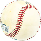 Jose Morales Autographed Official AL Baseball Minnesota Twins, Los Angeles Dodgers Beckett BAS QR #BM25916