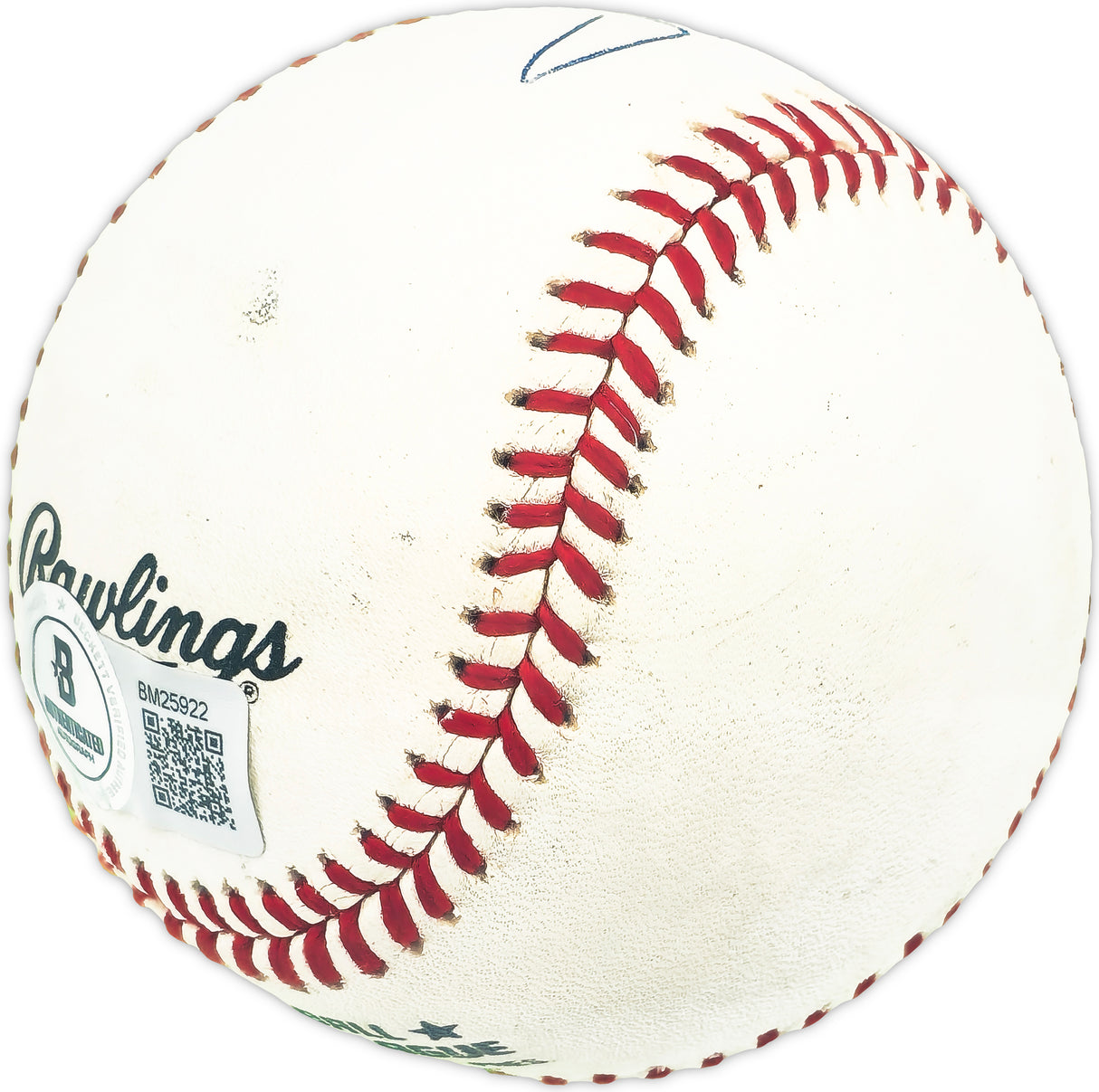 Jim Campanis Sr. Autographed Official NL Baseball Los Angeles Dodgers, Kansas City Royals Beckett BAS QR #BM25922