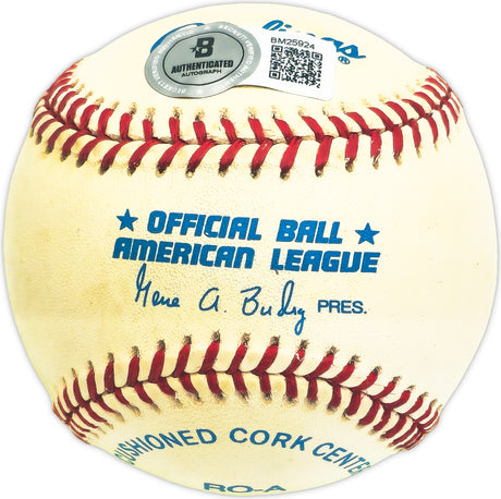 Ken Griffey Sr. Autographed Official AL Baseball New York Yankees, Cincinnati Reds Beckett BAS QR #BM25924