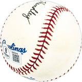Gene Handley Autographed Official AL Baseball Philadelphia A's "Best Wishes" Beckett BAS QR #BM25949