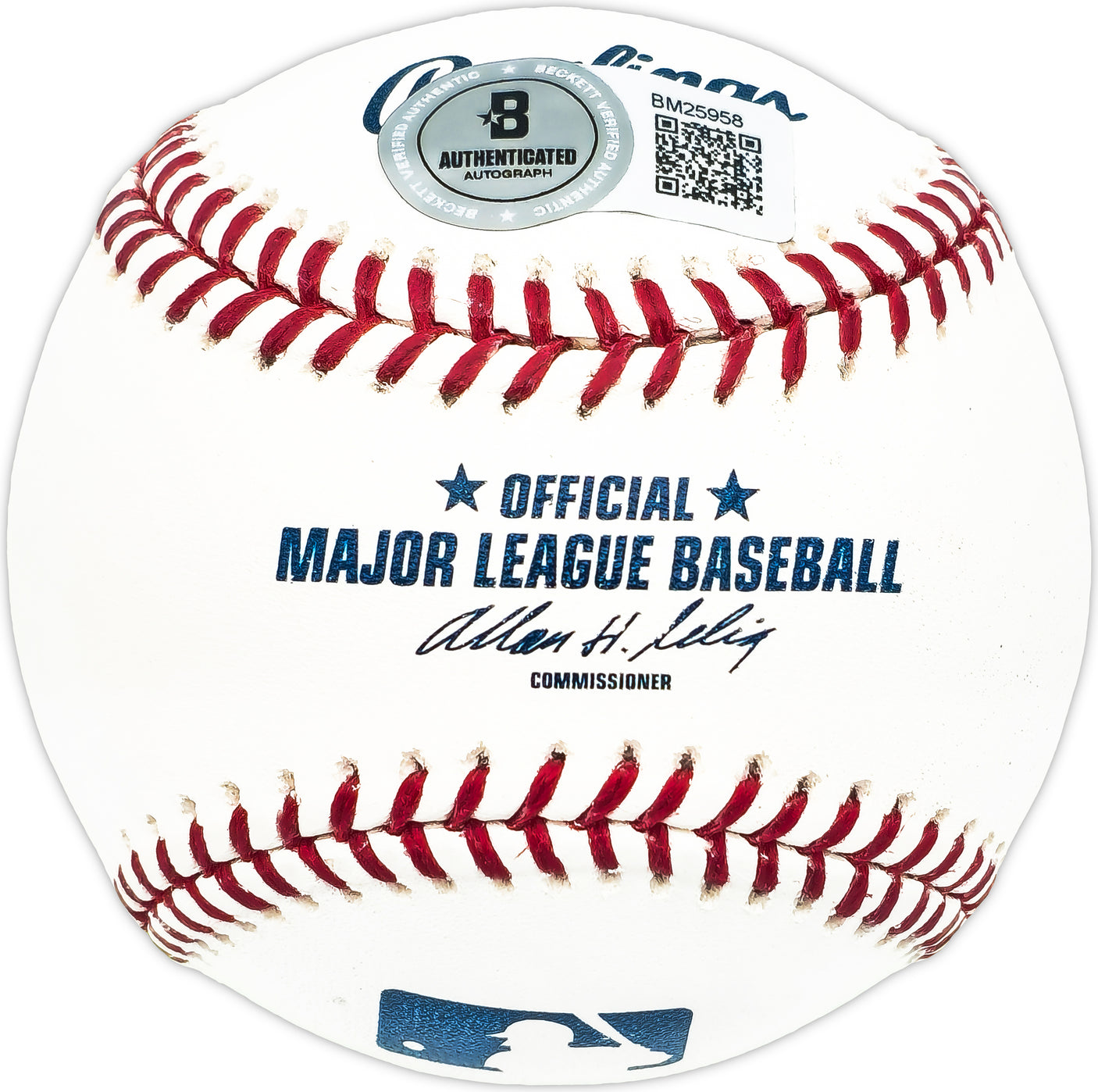 Johnny Seale Autographed Official MLB Baseball Detroit Tigers Beckett BAS QR #BM25958