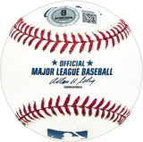 Gordon Seyfried Autographed Official MLB Baseball Cleveland Indians Beckett BAS QR #BM25959