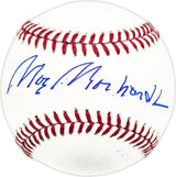 Moe Morhardt Autographed Official MLB Baseball Chicago Cubs Beckett BAS QR #BM25960