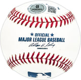 Moe Morhardt Autographed Official MLB Baseball Chicago Cubs Beckett BAS QR #BM25960