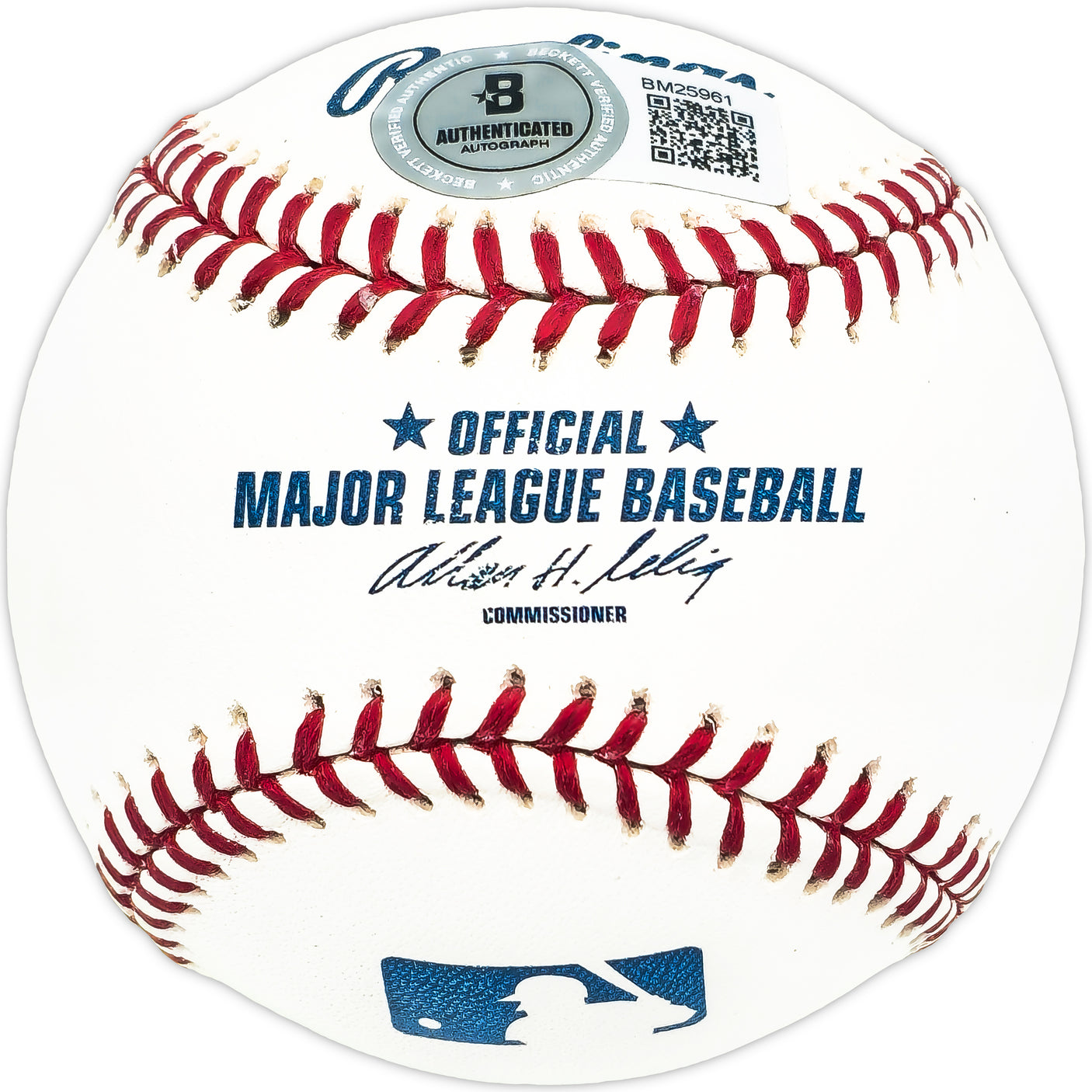 Larry Maxie Autographed Official MLB Baseball Atlanta Braves Beckett BAS QR #BM25961