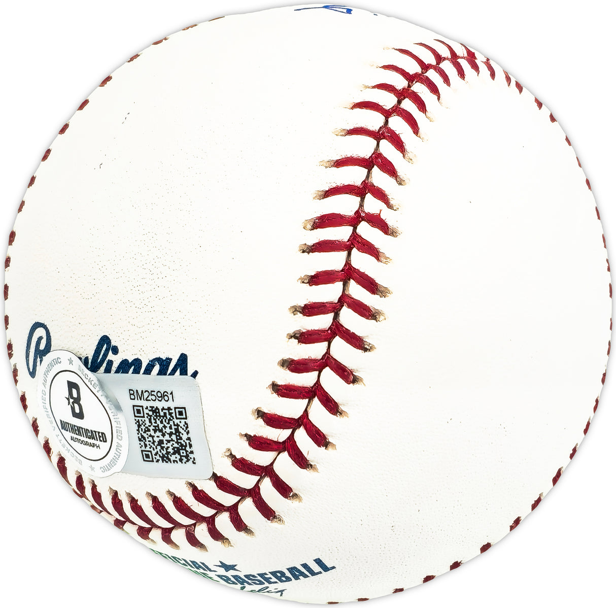 Larry Maxie Autographed Official MLB Baseball Atlanta Braves Beckett BAS QR #BM25961