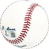 Larry Maxie Autographed Official MLB Baseball Atlanta Braves Beckett BAS QR #BM25961