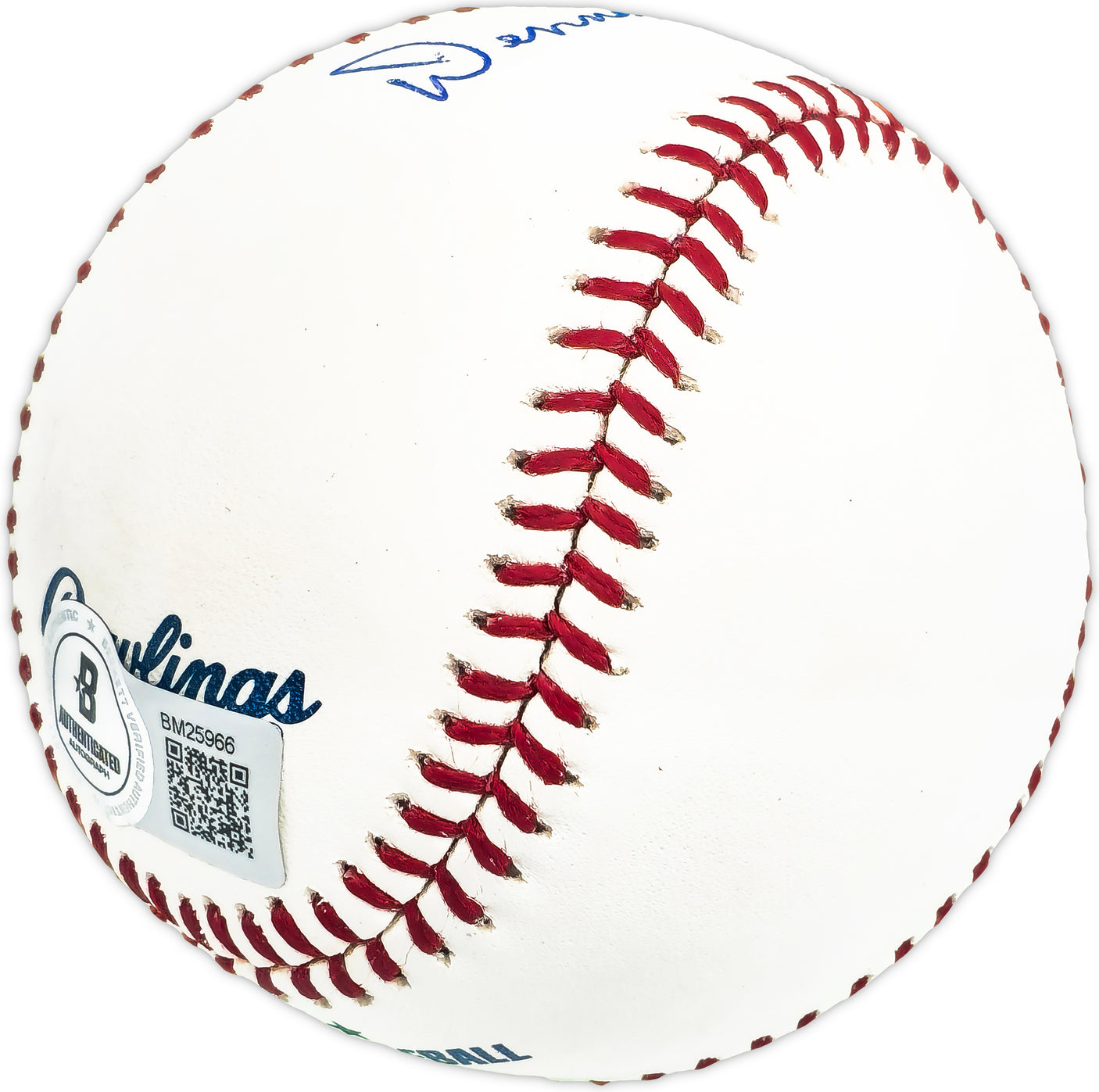 Dennis Musgraves Autographed Official MLB Baseball New York Mets Beckett BAS QR #BM25966