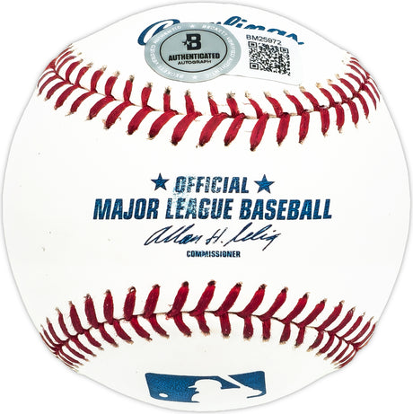 Jerry Mallett Autographed Official MLB Baseball Boston Red Sox Beckett BAS QR #BM25972