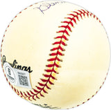 Glenn Mickens Autographed Official NL Baseball Brooklyn Dodgers Beckett BAS QR #BM25977