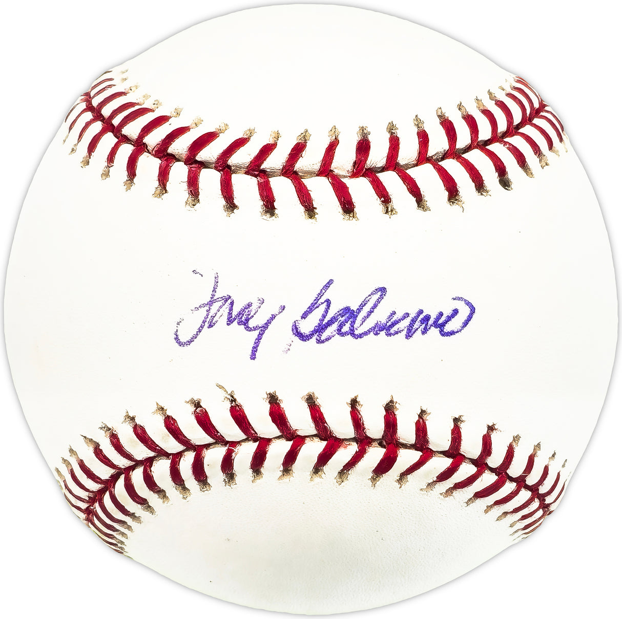 Tony Balsamo Autographed Official MLB Baseball Chicago Cubs Beckett BAS QR #BM25980