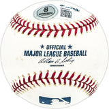 Eddie Lyons Autographed Official MLB Baseball Washington Senators Beckett BAS QR #BM25988