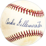 Carden Gillenwater Autographed Official NL Baseball Brooklyn Dodgers Beckett BAS QR #BM25995