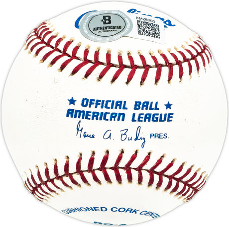 Jim McAnany Autographed Official AL Baseball Chicago Cubs, Chicago White Sox Beckett BAS QR #BM26000