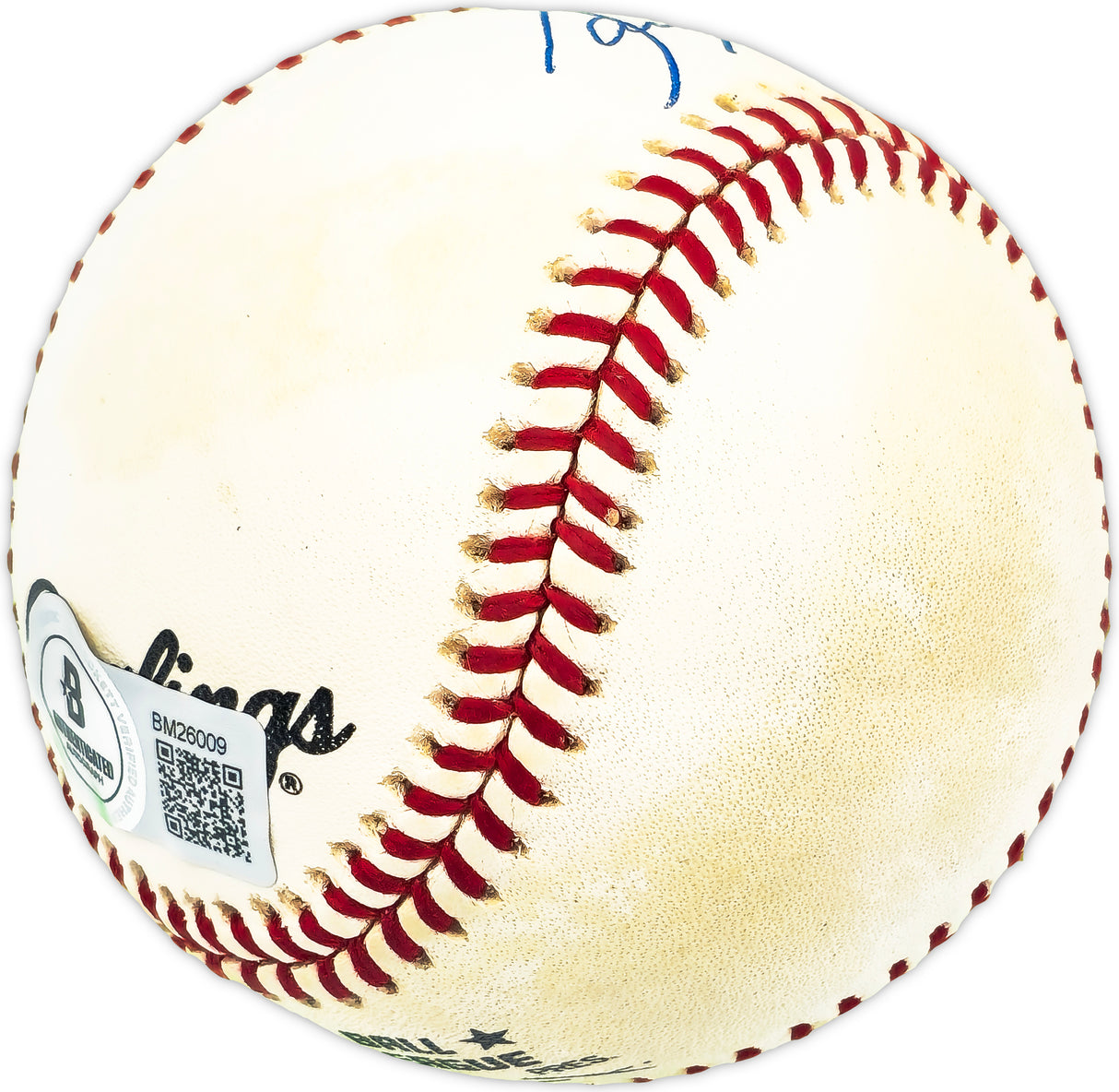 Darryl Hamilton Autographed Official NL Baseball San Francisco Giants, Milwaukee Brewers Beckett BAS QR #BM26009