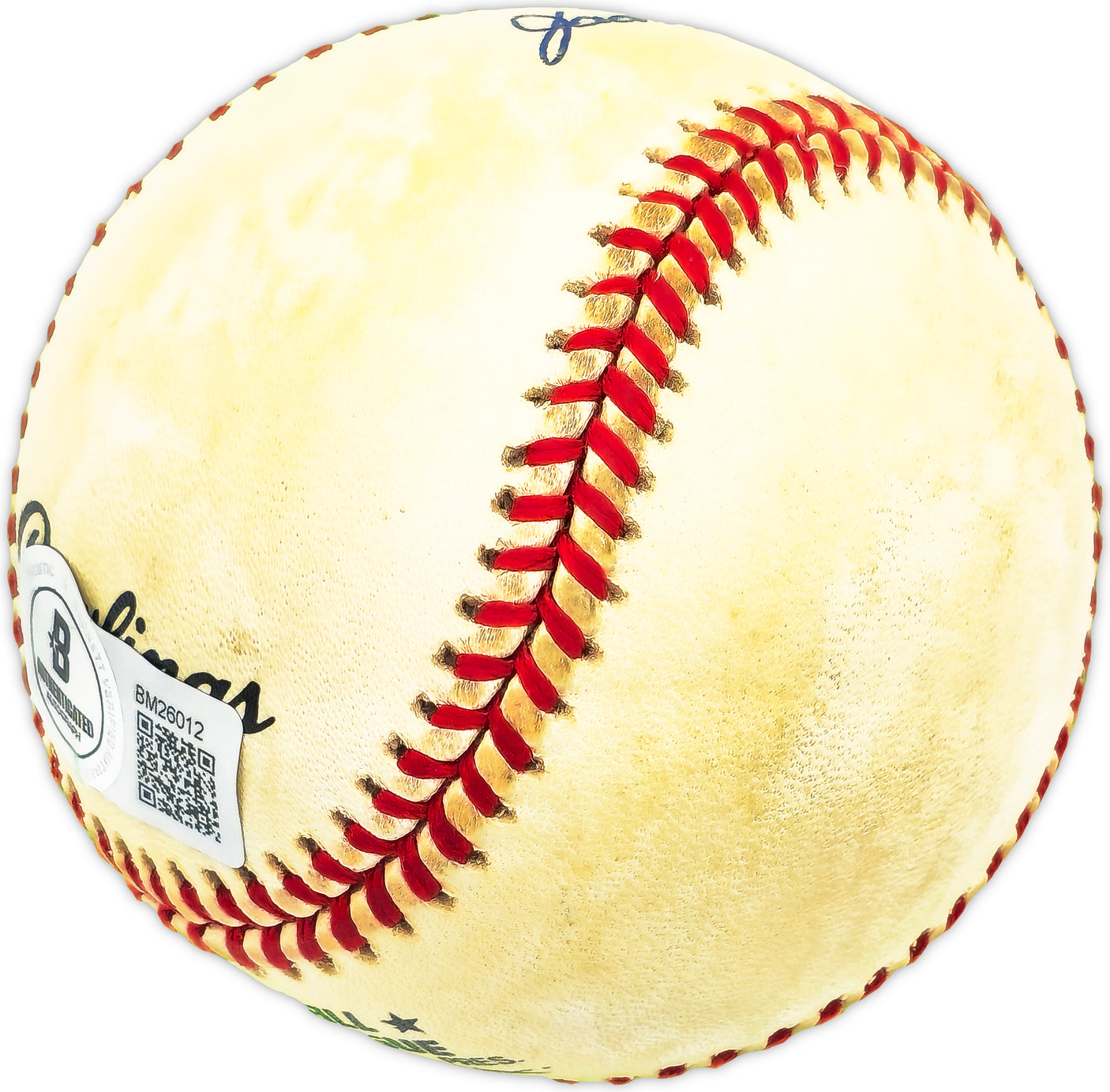 Jackie Collum Autographed Official NL Baseball Cincinnati Reds, St. Louis Cardinals Beckett BAS QR #BM26012