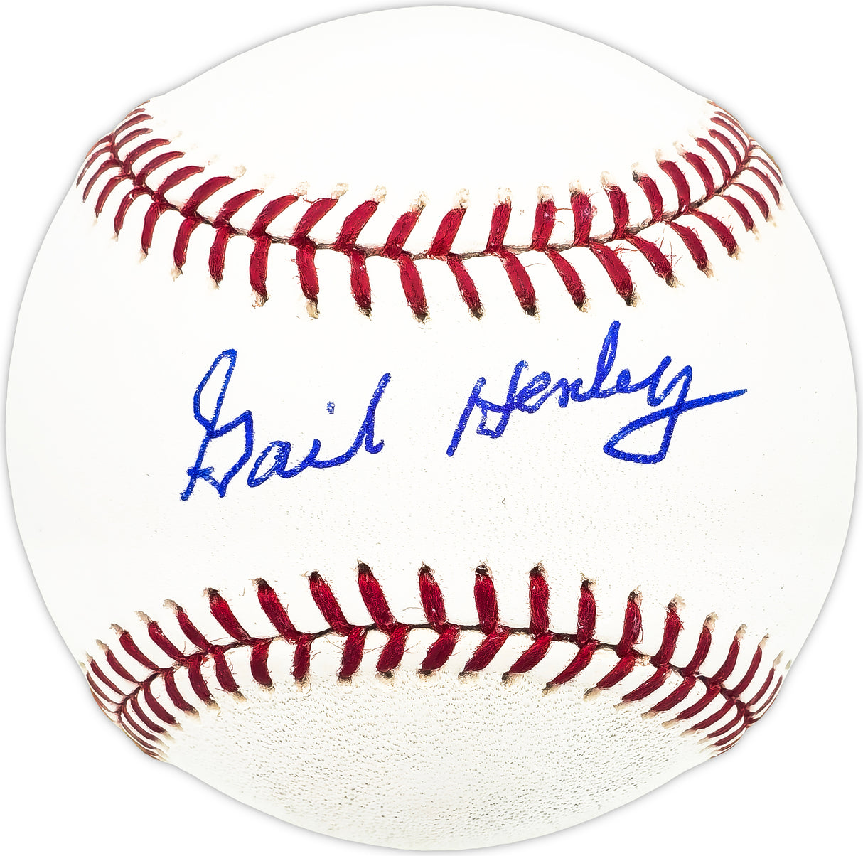 Gail Henley Autographed Official MLB Baseball Pittsburgh Pirates Beckett BAS QR #BM26016