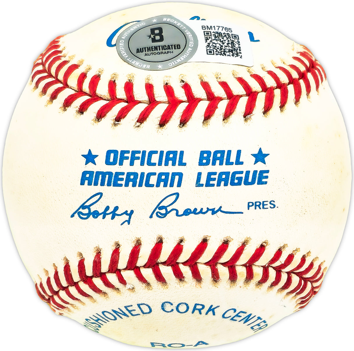 Jim "Hot Rod" McDonald Autographed Official AL Baseball New York Yankees, Chicago White Sox Beckett BAS QR #BM17765