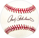 Andy Etchebarren Autographed Official AL Baseball Baltimore Orioles Beckett BAS QR #BM17768