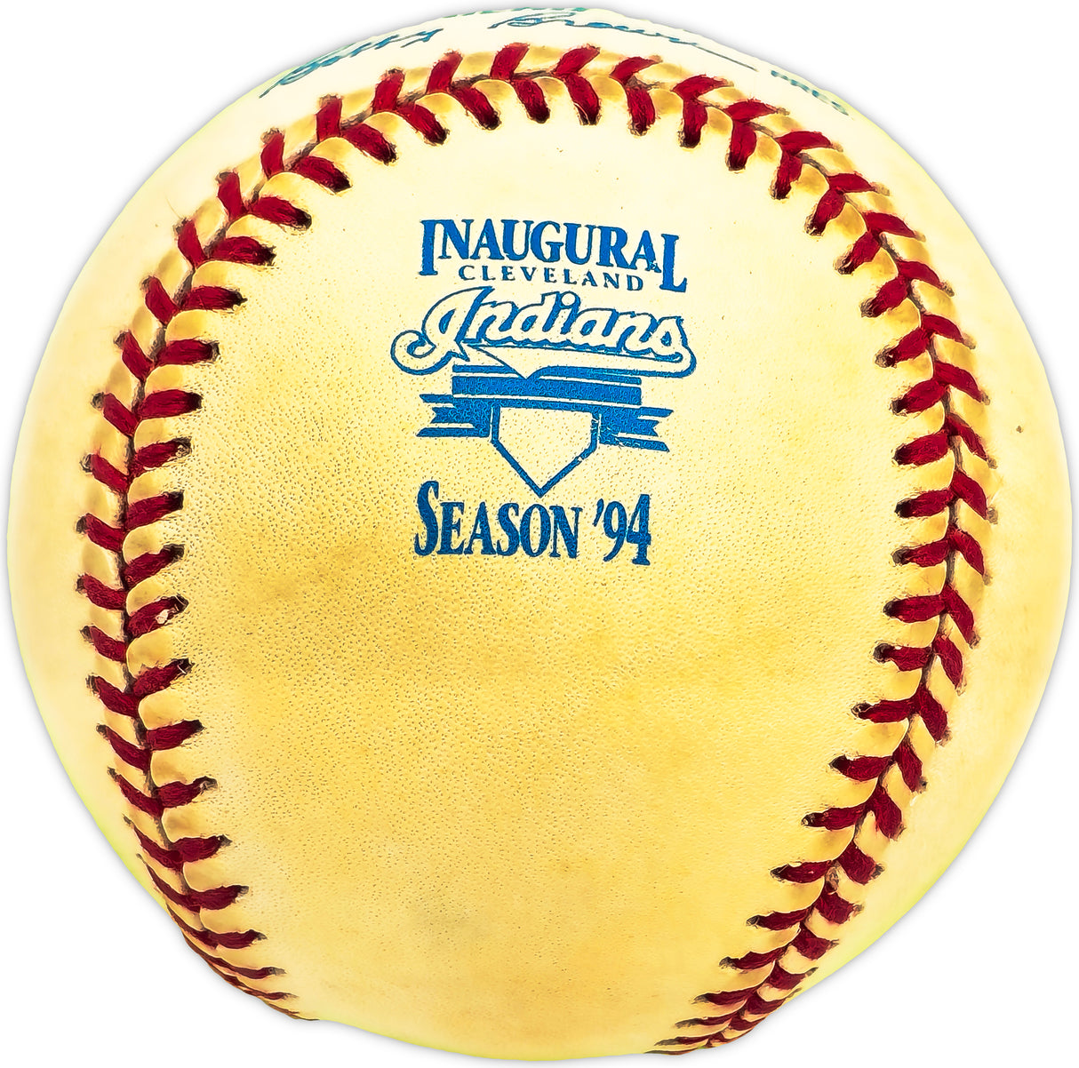 Duane Kuiper Autographed Official 1994 Indians Inaugural Season Logo AL Baseball Cleveland Indians Beckett BAS QR #BM17776