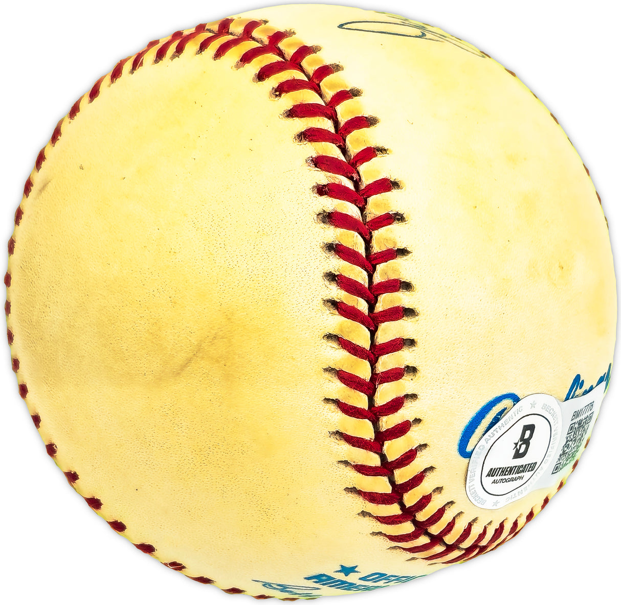 Duane Kuiper Autographed Official 1994 Indians Inaugural Season Logo AL Baseball Cleveland Indians Beckett BAS QR #BM17776