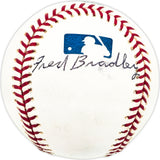 Fred Bradley Autographed Official MLB Baseball Chicago White Sox Beckett BAS QR #BM17779