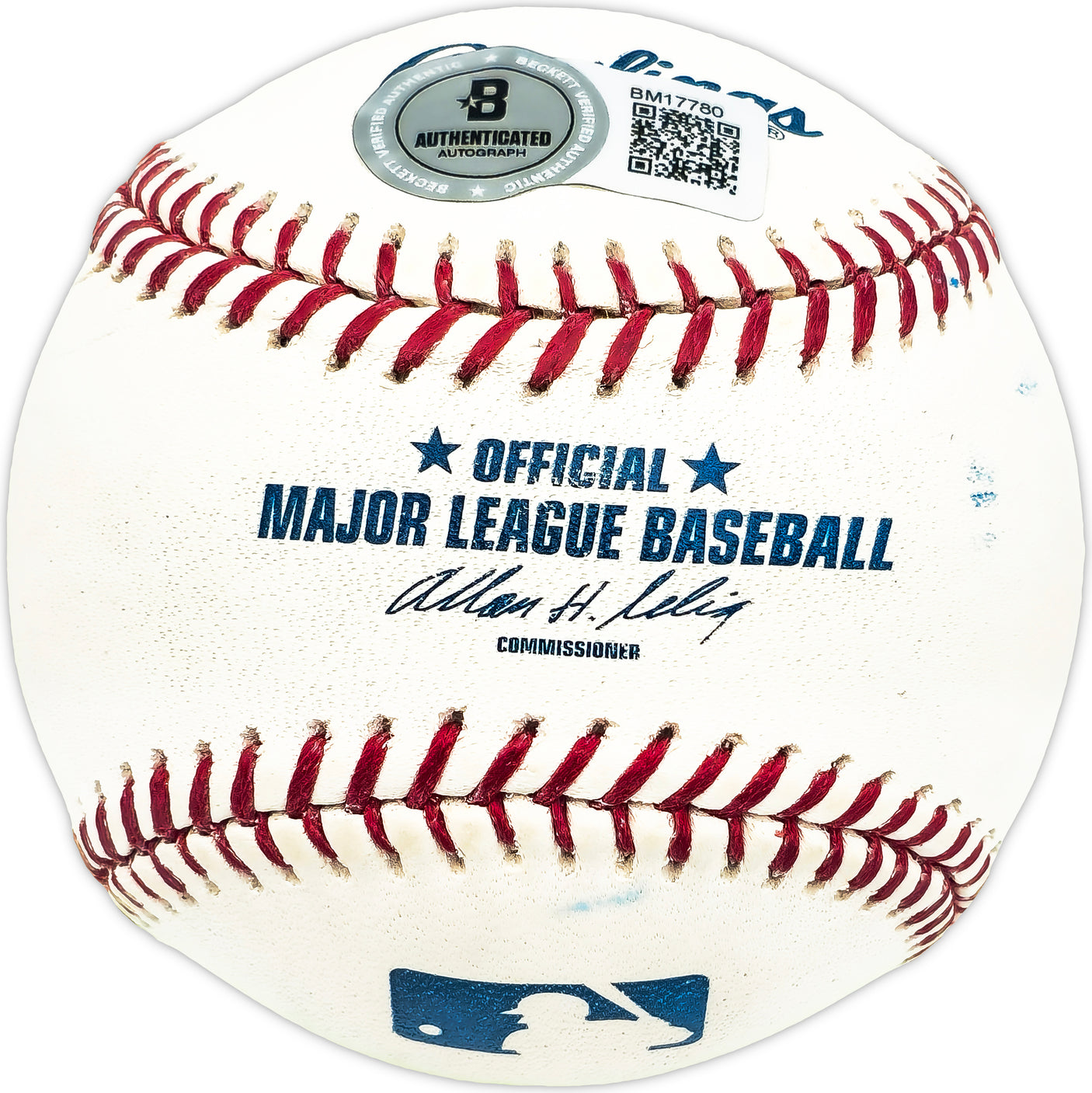 Gene Martin Autographed Official MLB Baseball Washington Senators Beckett BAS QR #BM17780