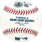 Gene Martin Autographed Official MLB Baseball Washington Senators Beckett BAS QR #BM17780