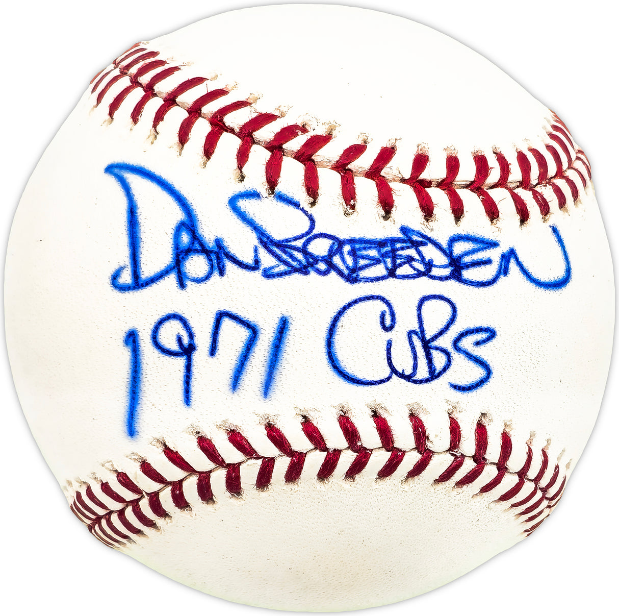 Danny Breeden Autographed Official MLB Baseball Chicago Cubs "1971 Cubs" Beckett BAS QR #BM17781