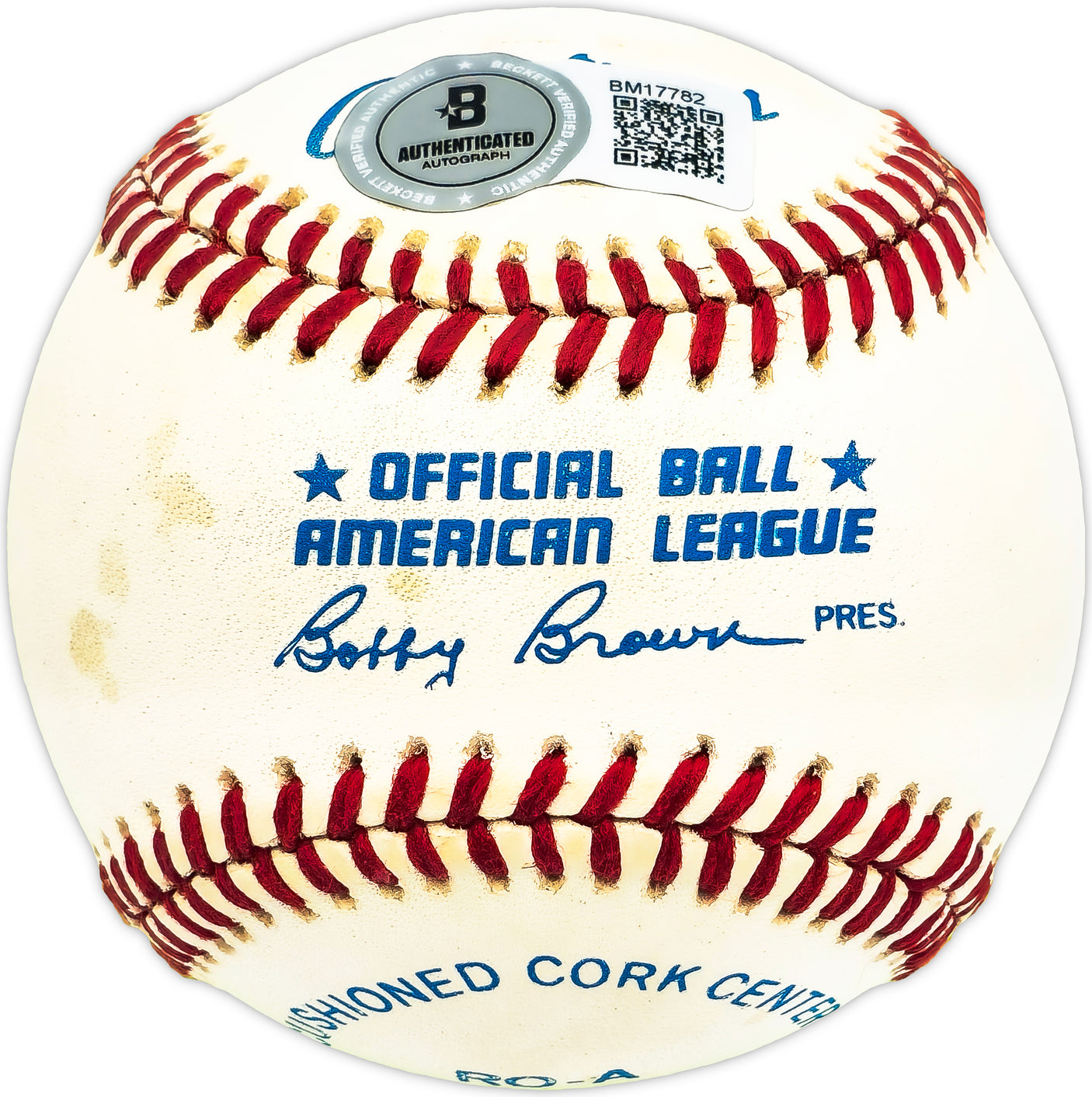 Raul Sanchez Autographed Official AL Baseball Reds, Senators Beckett BAS QR #BM17782
