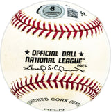 Don Thompson Autographed Official NL Baseball Brooklyn Dodgers "1951-52-53-54" Beckett BAS QR #BM17784