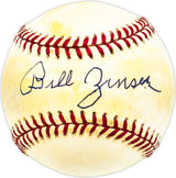 Bill Zinser Autographed Official AL Baseball Washington Senators Beckett BAS QR #BM17795