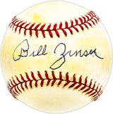 Bill Zinser Autographed Official AL Baseball Washington Senators Beckett BAS QR #BM17795