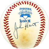 John Hart Autographed Official 1994 Indians Inaugural Season Logo AL Baseball Cleveland Indians GM Beckett BAS QR #BM17805