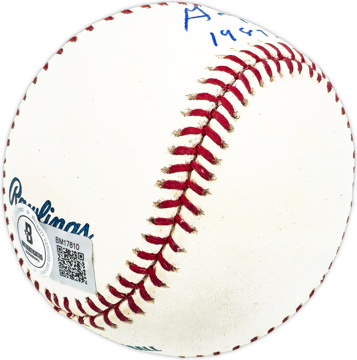 Gary Ward Autographed Official MLB Baseball New York Yankees "1987-89 Yankees" Beckett BAS QR #BM17810