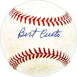 Bert Cueto Autographed Official AL Baseball Twins, Cuba Beckett BAS QR #BM17816