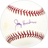Jay Hankins Autographed Official MLB Baseball KC A's Beckett BAS QR #BM17817