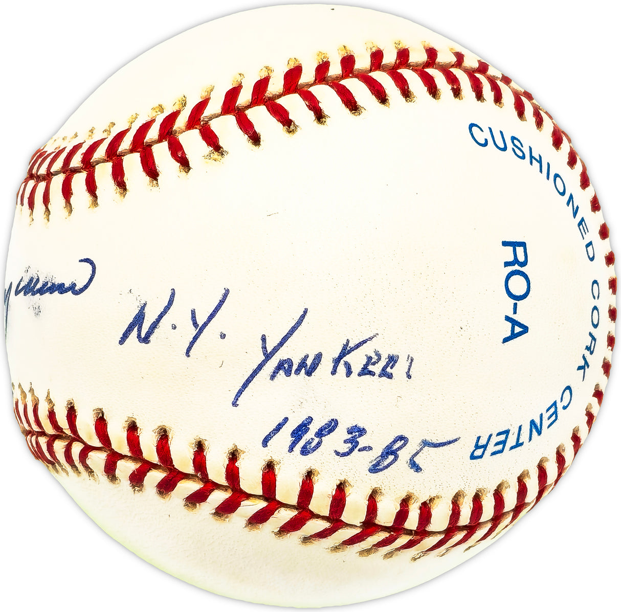 Omar Moreno Autographed Official AL Baseball New York Yankees "1983-85" Beckett BAS QR #BM17820