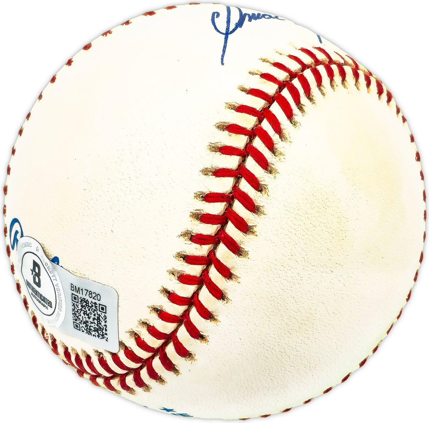Omar Moreno Autographed Official AL Baseball New York Yankees "1983-85" Beckett BAS QR #BM17820