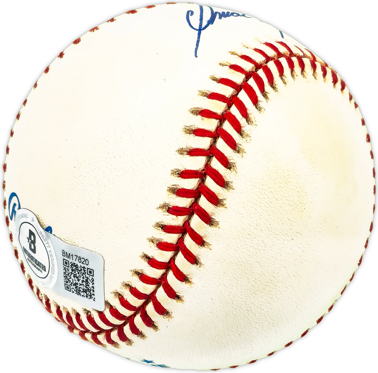 Omar Moreno Autographed Official AL Baseball New York Yankees "1983-85" Beckett BAS QR #BM17820