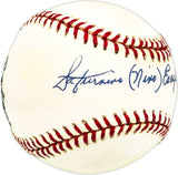 Saturnino Nino Escalera Autographed Official NL Baseball Cincinnati Reds Beckett BAS QR #BM17826