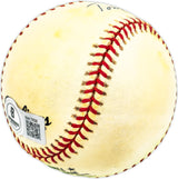 Tom Robson Autographed Official NL Baseball Texas Rangers Beckett BAS QR #BM17836