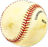 Tom Robson Autographed Official NL Baseball Texas Rangers Beckett BAS QR #BM17836