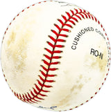 Harry Dunlop Autographed Official NL Baseball Cincinnati Reds, San Diego Padres Beckett BAS QR #BM17855