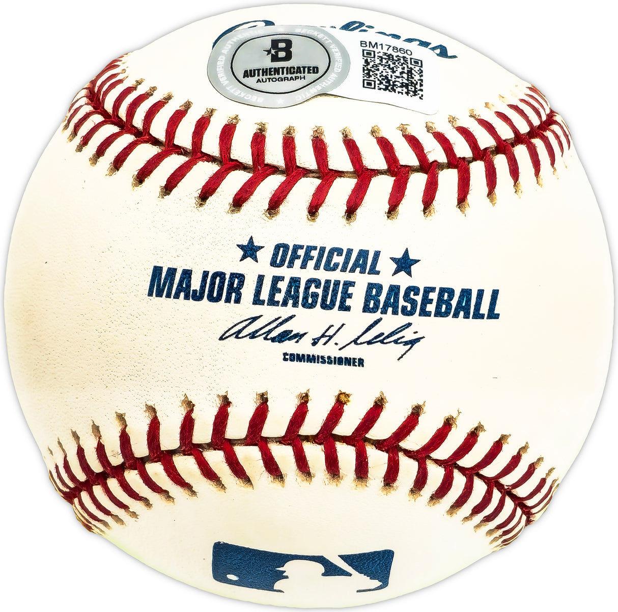 Ken Brondell Autographed Official MLB Baseball New York Giants Beckett BAS QR #BM17860